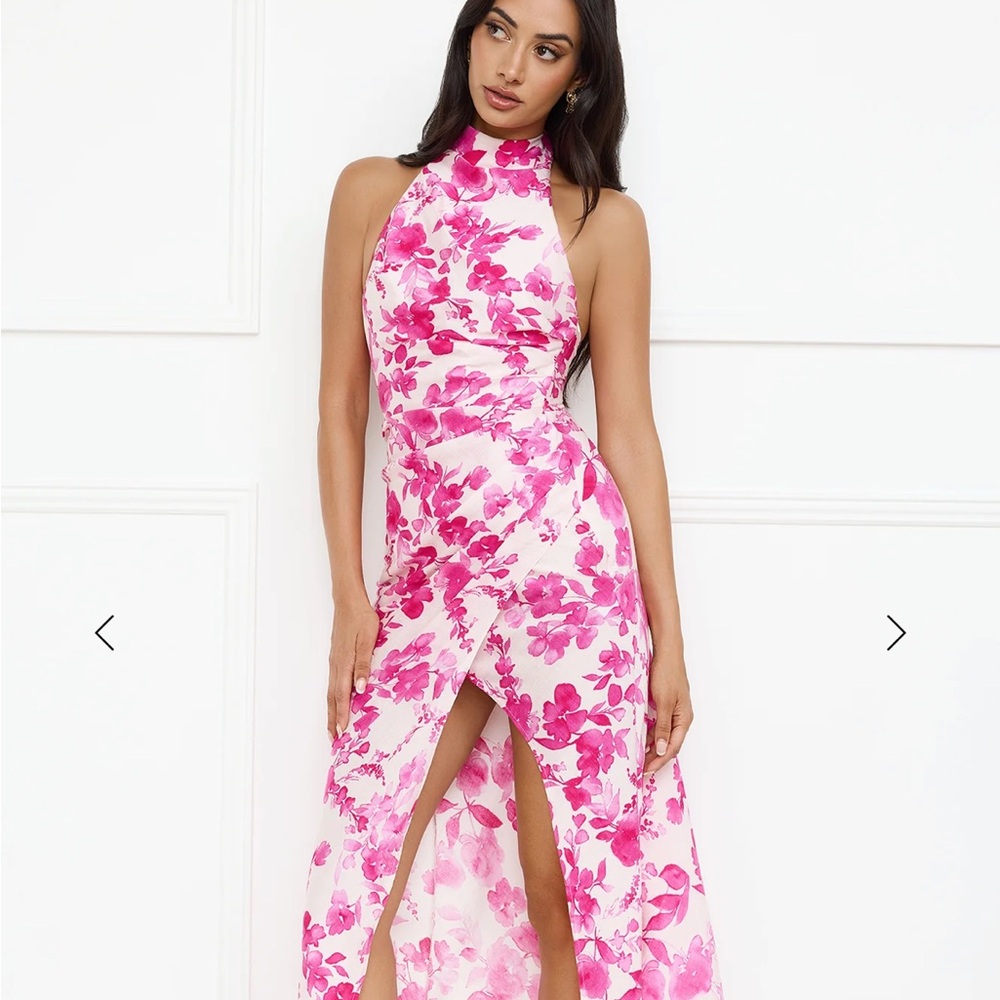 Hello Molly Pink Floral Maxi Dress